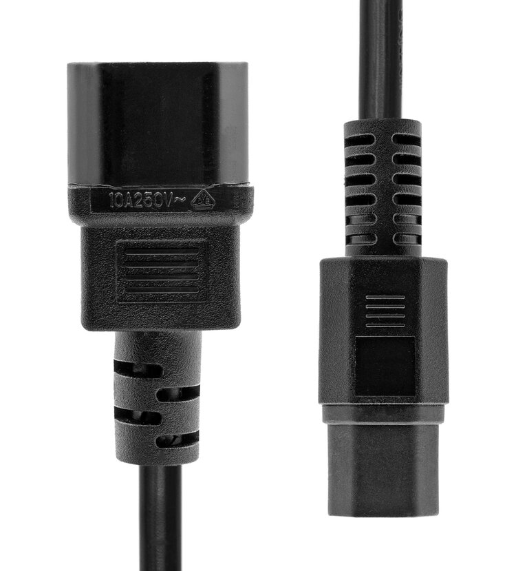 Image of ProXtend C14 to C15 Power Cord Black 0.5m
