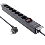 InLine 16411S surge protector Black 7 AC outlet(s) 2 m