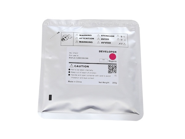 MINDV313MDEV DATA DIRECT Konica Minolta C258/C308/368 Developer Bag Only Magenta For A7U40ED DV313M