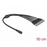 DeLOCK DC Splitter Cable 5.5 x 2.1 mm 1 x female to 6 x male screwable