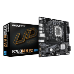 GIGABYTE B760M H V2 Motherboard - Supports Intel Core 14th Gen CPUs, 5+1+1 Phases Digital VRM, up to 8000MHz DDR5 (O.C.), 1xPCIe 4.0 M.2, 1GbE LAN, USB 3.2 Gen1