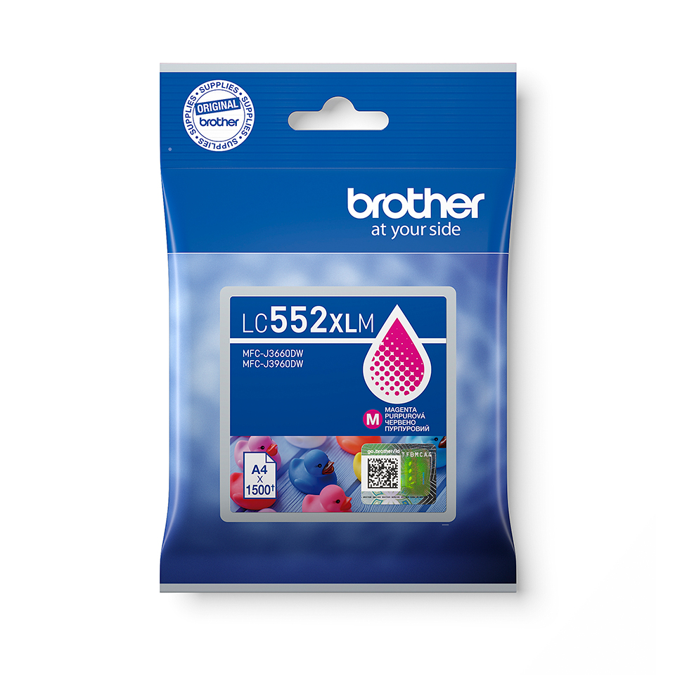 Image of Brother LC-552XLM Ink cartridge magenta high-capacity. 1.5K pages for