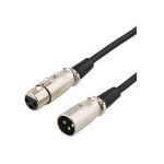Deltaco XLR-1010 audio cable 1 m XLR (3-pin) Black