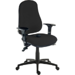 Teknik Ergo Comfort Air High Back Fabric Ergonomic Operator Office Chair with Arms Black - 9500AIRBLACK/0270 DD