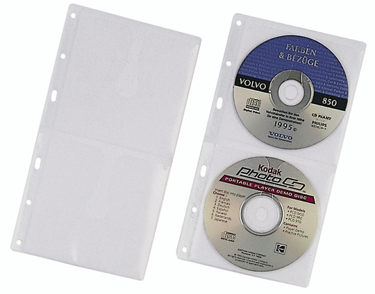 Durable 5203-19 Sleeve case 2 discs Transparent