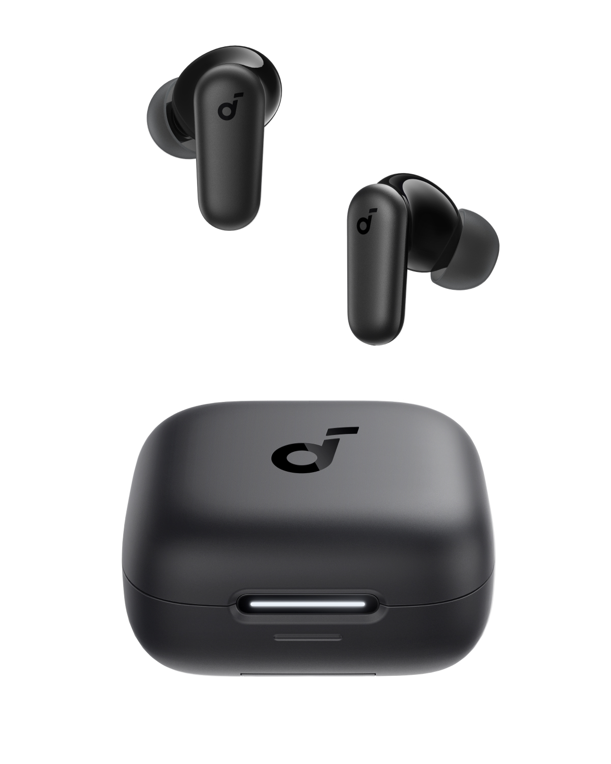 Soundcore Black R60i Wireless Noise Cancelling Earbuds.