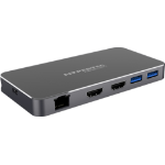 Hypertec ProDockEssential X1 Wired USB 3.2 Gen 1 (3.1 Gen 1) Type-C Anthracite, Silver