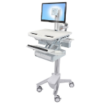 Ergotron StyleView Aluminium, Grey, White Flat panel Multimedia cart