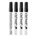 Genie 40030 permanent marker Bullet tip Black 4 pc(s)