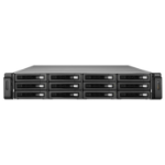 QNAP VS-12156U-RP-PRO+ Storage server Rack (2U) 8 GB DDR3 0 TB Linux Black