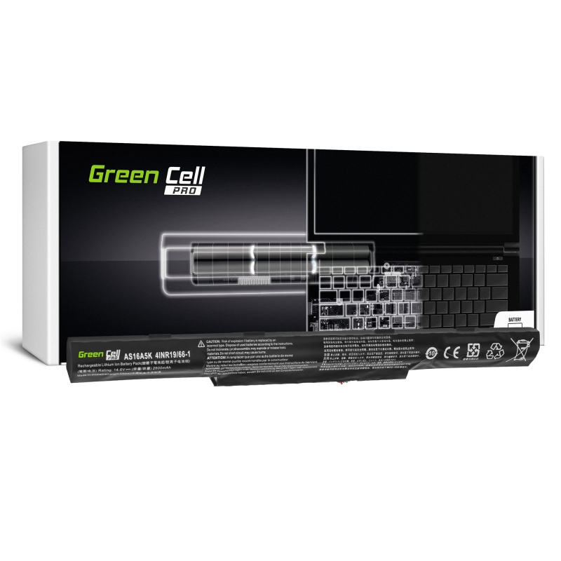 AC51PRO GREEN CELL Pro Battery for Acer Aspire E15, E5-553 etc. 2600mAh, 14.6V