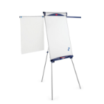 Nobo Essence Tripod Steel Magnetic Whiteboard Easel with Extended Display Arms (Retail Packed)