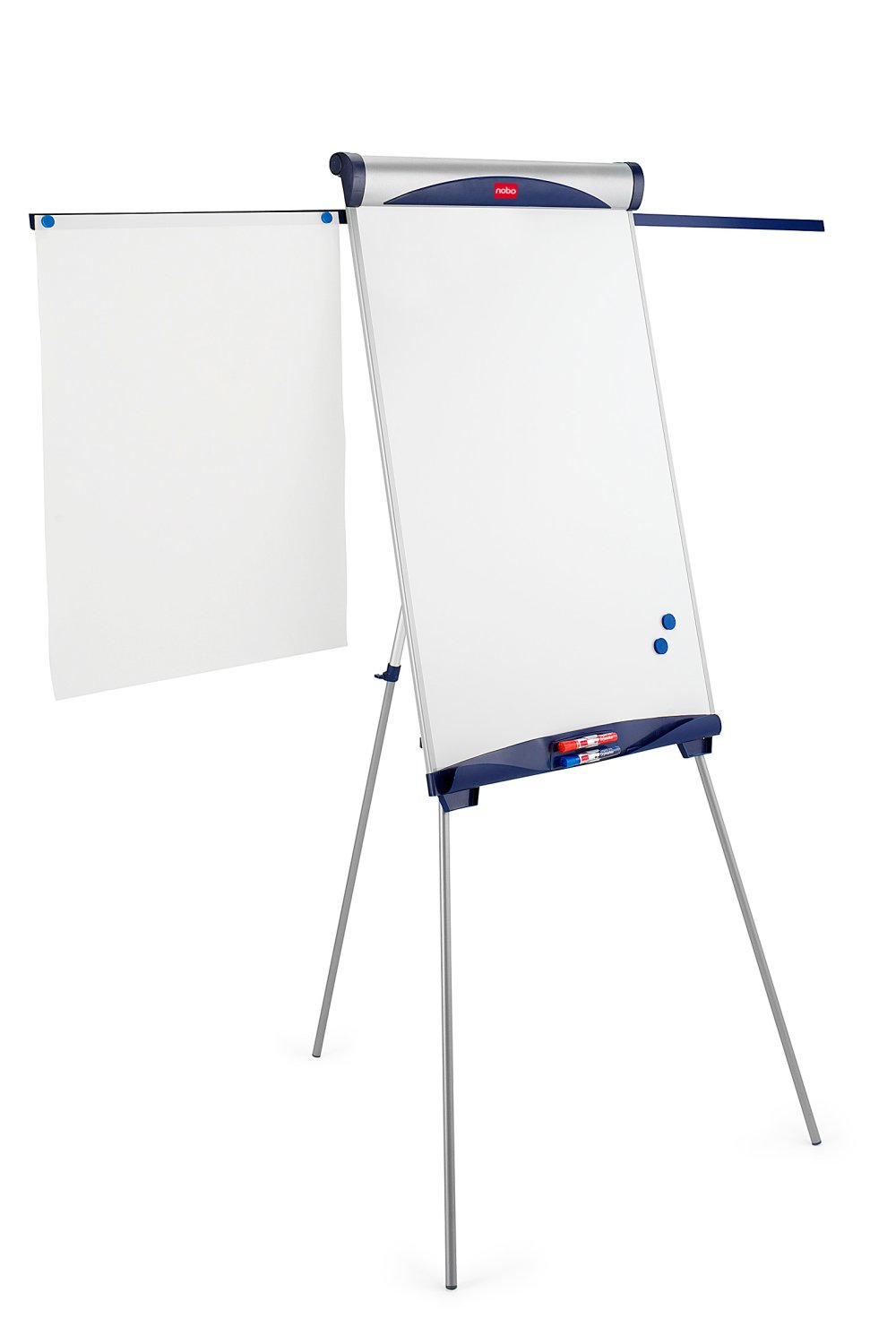 Essence Tripod Steel Magnetic Whiteboard Easel with Extended Disp