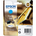 Epson C13T16224010/16 Ink cartridge cyan, 165 pages 3.1ml for Epson WF 2010/2660/2750