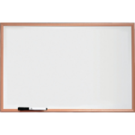 Nobo Basic Melamine Non Magnetic Whiteboard 600x400mm with Pine Trim