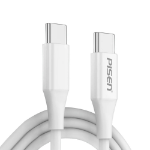 PISEN Mr White USB-C to USB-C PD 60W Cable (1M) - Support Both Fast Charge and Data Cable, SR Bend Resistant, High Efficiency, Reversible