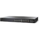 Cisco Smart Plus SF220-24P - Switch - Managed - 4 x 10/100 (PoE+) + 20 x 10/100 POE 2 x combo Gigabit SFP