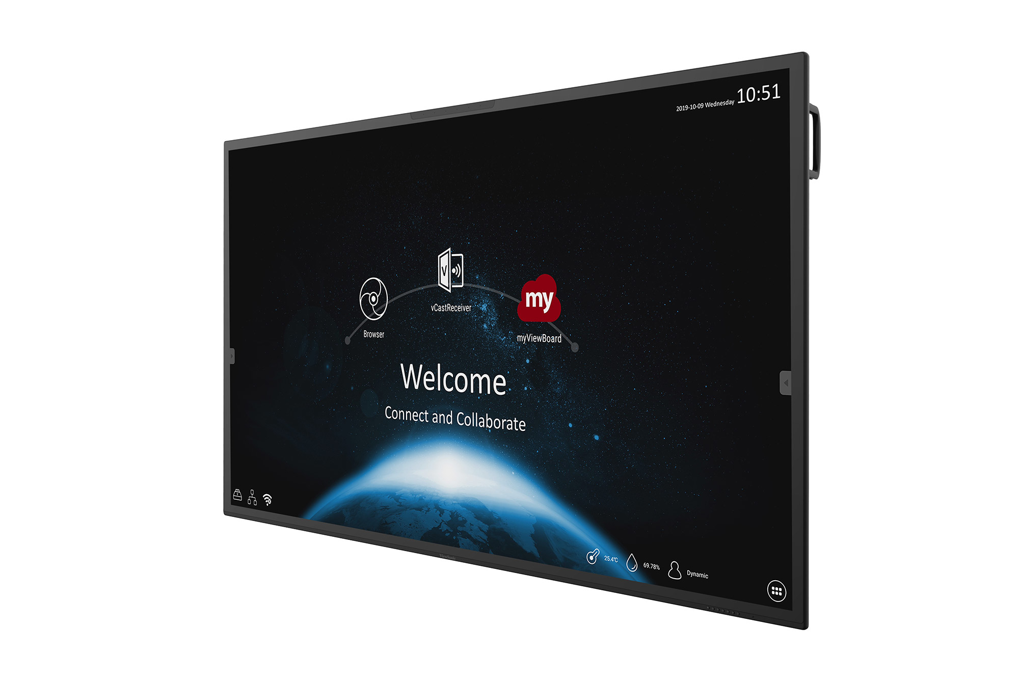Viewsonic IFP8670 interaktiva whiteboards 2,18 m (86") 3840 x 2160 pixlar Pekskärm Svart HDMI