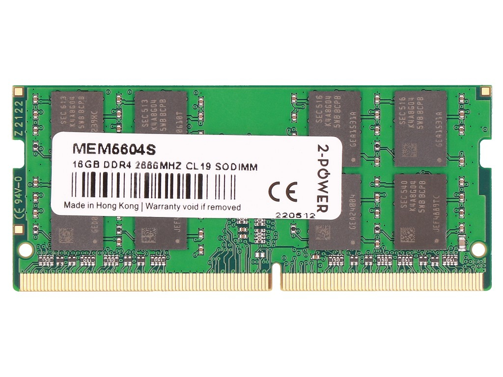 2-Power MEM5604S memory module 16 GB 1 x 16 GB DDR4 2666 MHz