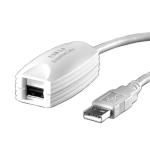 Value USB 2.0 Extender, 1 Port, white 5 m