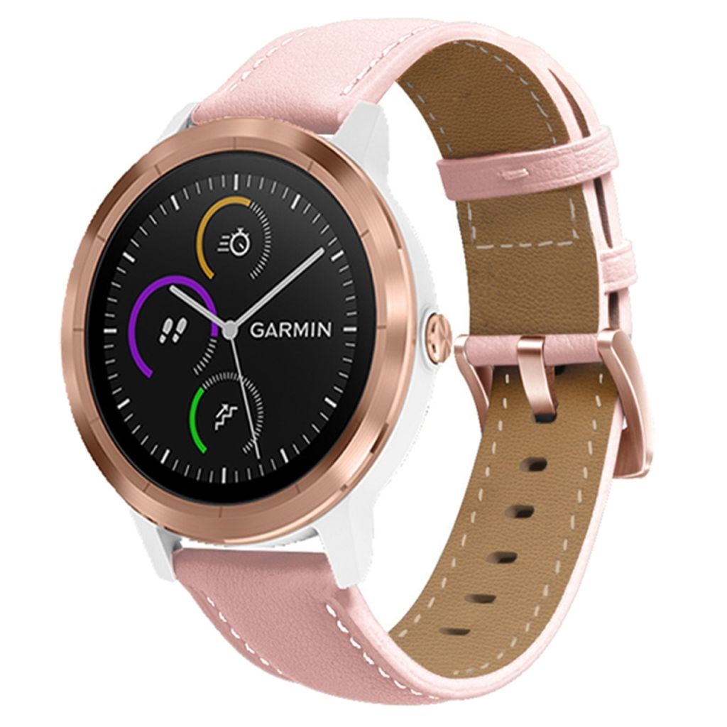 EU Product - Forerunner 265S / 255S / Venu 2S Leather Watch Band - Pink thumbnail