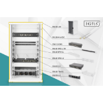 Digitus Network Set - 254 mm (10") - 12U, 312 x 300 mm (W xD)