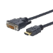 Vivolink PROHDMIDVI3 video cable adapter 3 m HDMI Type A (Standard) DVI-D Black