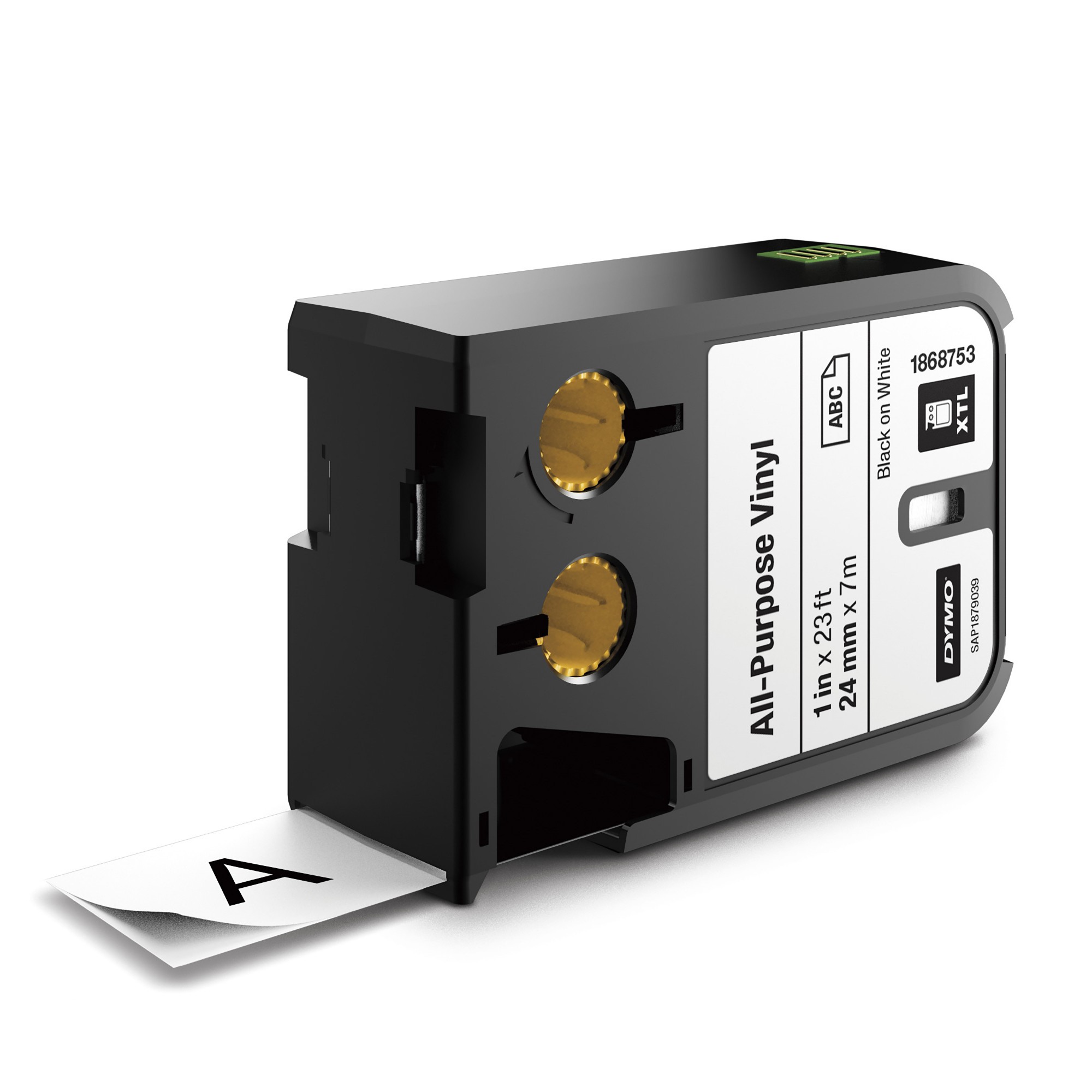 Dymo 1868753 DirectLabel-etikettes Vinyl black on white 24mm x 7m for Dymo Rhino XTL-300/500