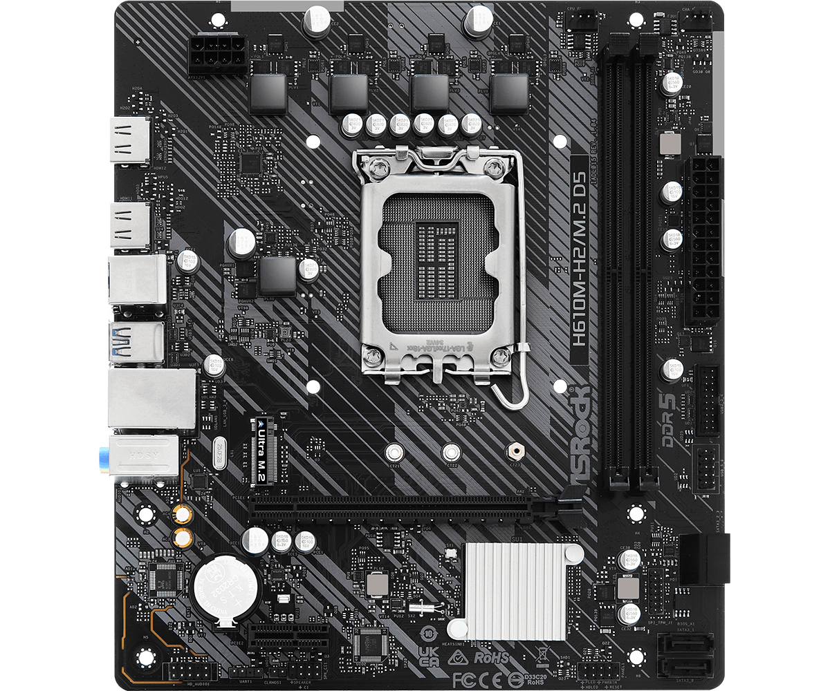 Image of Asrock H610M-H2/M.2 D5 Intel H610 LGA 1700 micro ATX