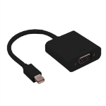 VALUE 12.99.3126 video cable adapter 0.15 m Mini DisplayPort VGA (D-Sub) Black