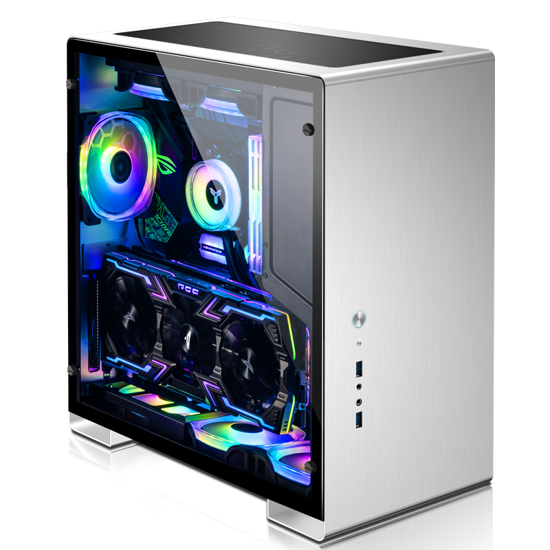 Jonsbo U5S - PC - Silver - ATX - ITX - micro ATX - Aluminium - Steel - Tempered glass - Gaming - 16 cm