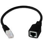 QVS 1ft. Cat5e 350MHz networking cable Black 11.8" (0.3 m)