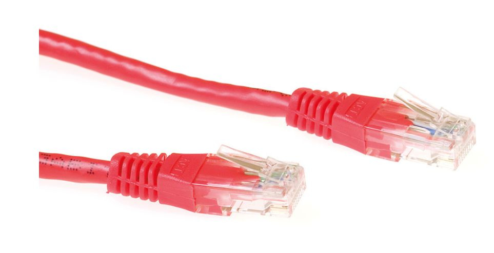 Image of Microconnect B-UTP603R-B networking cable Red 3 m Cat6 U/UTP (UTP)