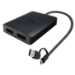 i-tec USB-A/USB-C Dual 4K/60 Hz DisplayPort Video Adapter