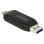 DeLOCK 91734 card reader USB/Micro-USB Black