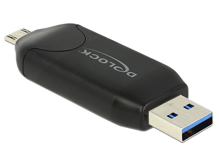 Image of DeLOCK 91734 card reader USB/Micro-USB Black