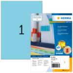 HERMA Coloured Labels A4 210x297 mm blue paper matt 100 pcs.