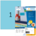 HERMA Coloured Labels A4 210x297 mm blue paper matt 100 pcs.