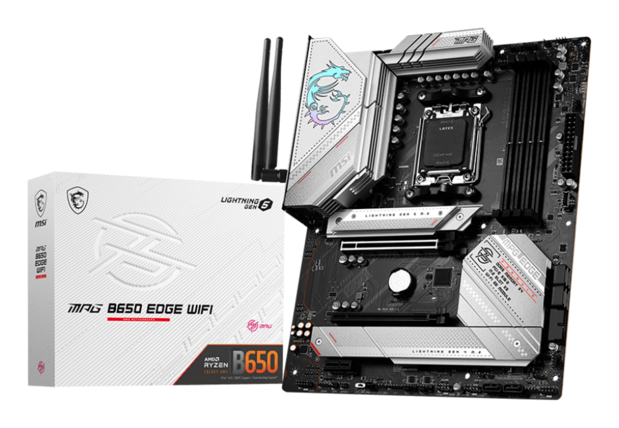 7E10-001R MSI MPG B650 EDGE WIFI - motherboard - ATX - Socket AM5 - AM