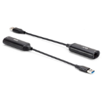 CLUB3D CAC-1421 cable gender changer USB Type-A RJ45 Black