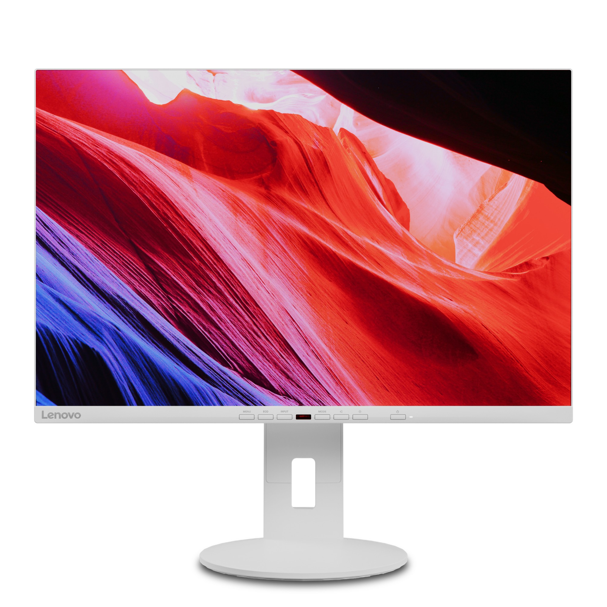 Lenovo C24d-20 - LED monitor - 24" - 1920 x 1200 WUXGA @ 60 Hz - IPS - 300 cd/m? - 1000:1 - 5 ms - HDMI, DVI, DisplayPort, VGA - speakers - grey white