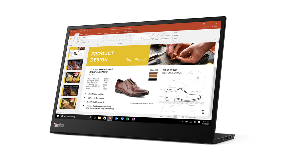 Image of Lenovo ThinkVision M14 LED display 35.6 cm (14") 1920 x 1080...