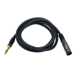 Monoprice 4761 audio cable 72" (1.83 m) XLR (3-pin) 6.35mm TRS Black