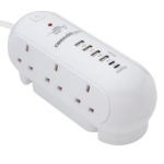 connektgear 27-6020S/USB power extension 2 m 6 AC outlet(s) Indoor White