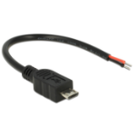 DeLOCK 82697 USB-kabel USB 2.0 0,1 m Micro-USB B Zwart