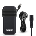 Maplin 100W USB-C Laptop Charger Power Supply with 1x USB-A 2.4A PD Port