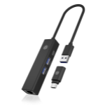 RaidSonic USB hub IB-HUB1439-LAN