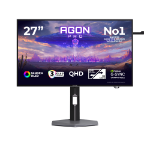 AOC AGON PRO AGP277QKDC computer monitor 67.3 cm (26.5") 2560 x 1440 pixels Quad HD OLED Grey
