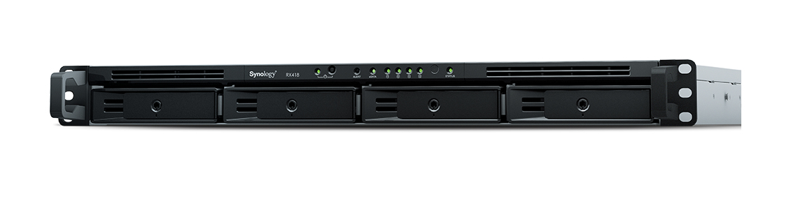 Image of Synology RX418 disk array Rack (1U) Black