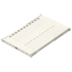 ATEN Adjustable Vented Rack Shelft (D: 700mm X 19"), White